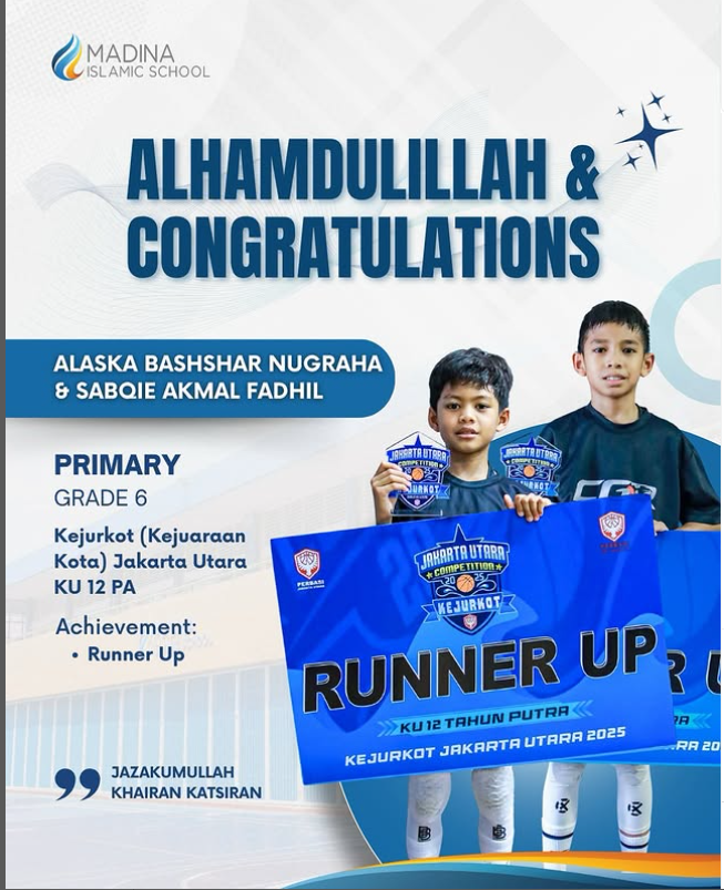 Sekolah Islam Jakarta Selatan Rayakan Prestasi: Dua Siswa Raih Runner-Up Kejuaraan Basket Jakarta Utara 2025